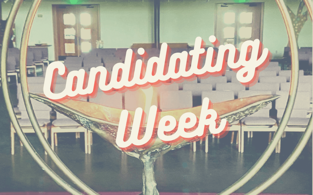 Candidating Week: April 24-May 1